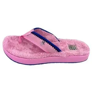 Sanuk U Furreal x Grateful Dead Mens Size 10 Pink Furry Flip Flops Sandals Sanuk U Furreal X Grateful Dead Pink Furry Flip Flop Sandals  main image 4